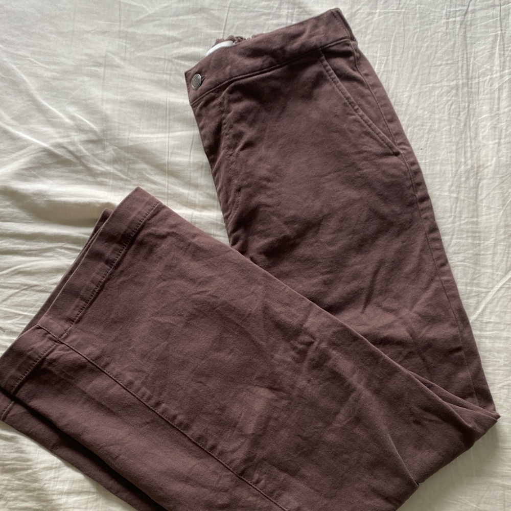 Twill Wide Leg Pant